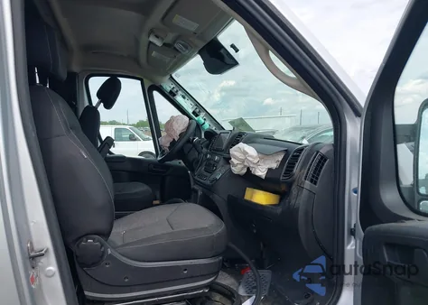 2024 Ram Promaster 2500 Tradesman High Roof 159 Wb W/Pass Seat from USA, damaged, VIN 3C6LRVDG0RE130136